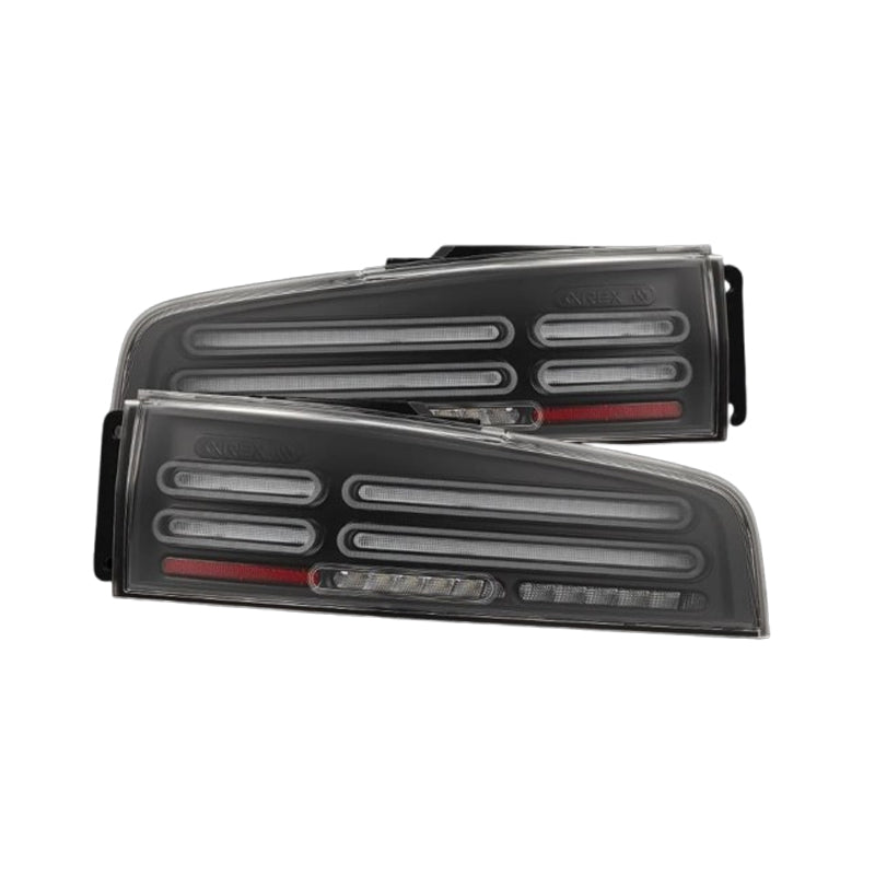 AlphaRex 23-25 Nissan Z Nova-Series Quad-Loop Style Prismatic LED Tail Lights - Black (691012)